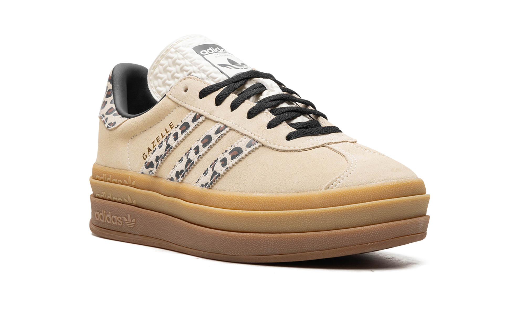 Adidas Gazelle Bold Cream Black Leopard
