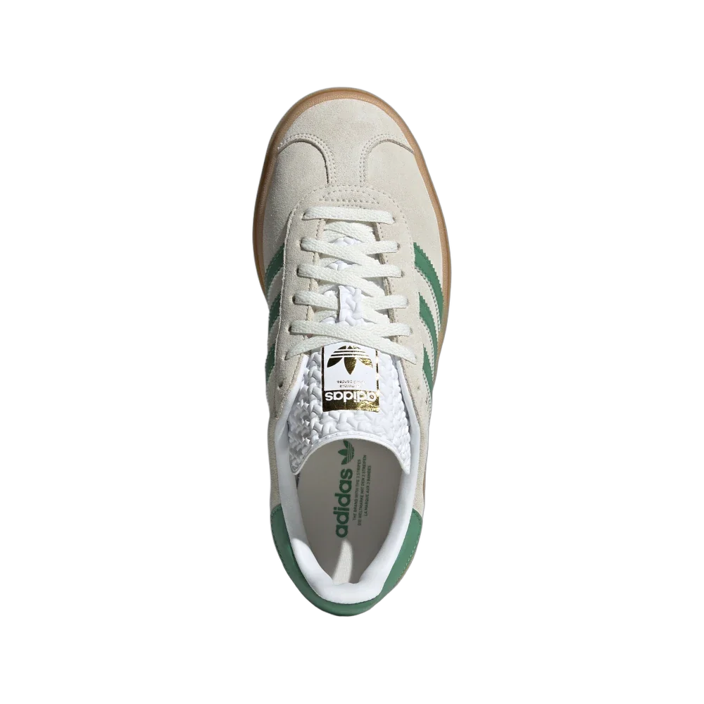Adidas Gazelle Bold Off White Preloved Green, Off White / Preloved Green / Cloud White (IH7558)