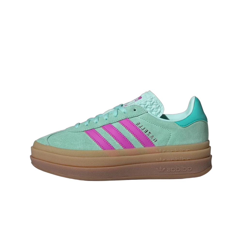 Adidas Gazelle Bold Turqoise Pink, Green/Turqoise/Pink/Gum (JI3383)