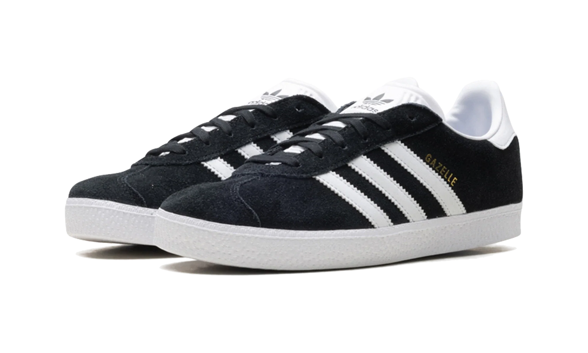 Adidas Gazelle Core Black Cloud White Gold Metallic