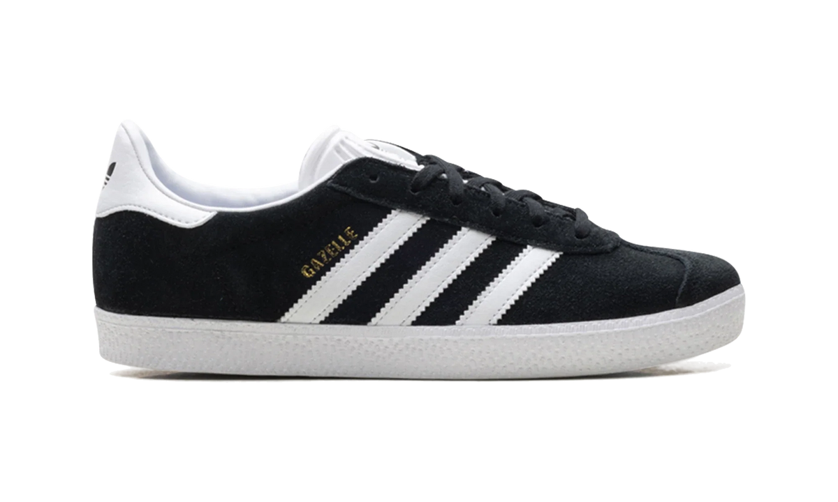 Adidas Gazelle Core Black Cloud White Gold Metallic