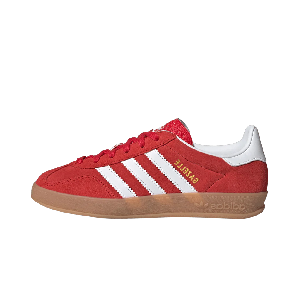 Adidas Gazelle Indoor Better Scarlet Cloud White Gum, Better Scarlet/Cloud White/Gum (JS3801)