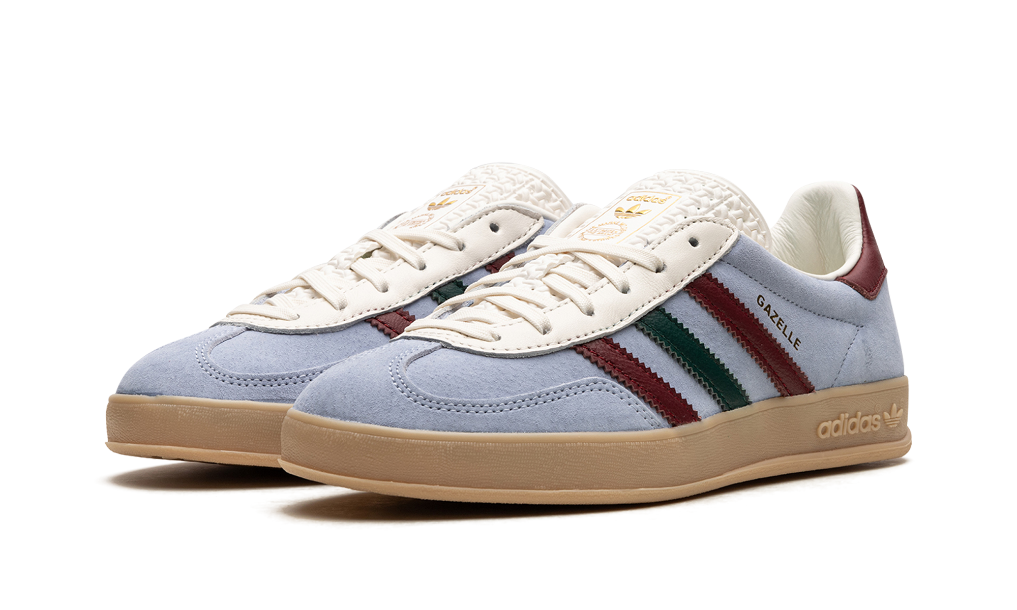 Adidas Gazelle Indoor Blue Dawn Collegiate Burgundy