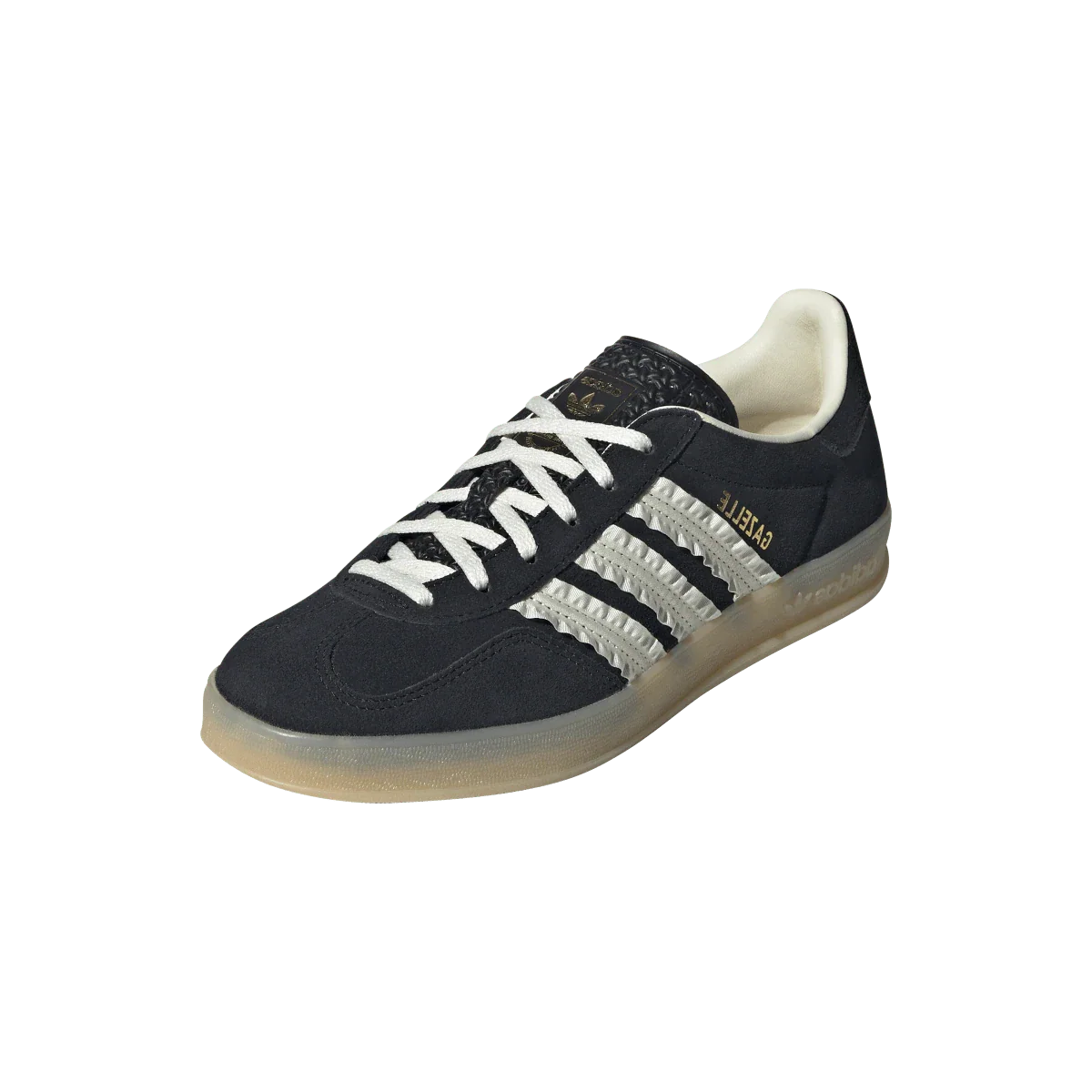 Adidas Gazelle Indoor Core Black Cream White Gum, Core Black/Cream White/Gum (JS1412)
