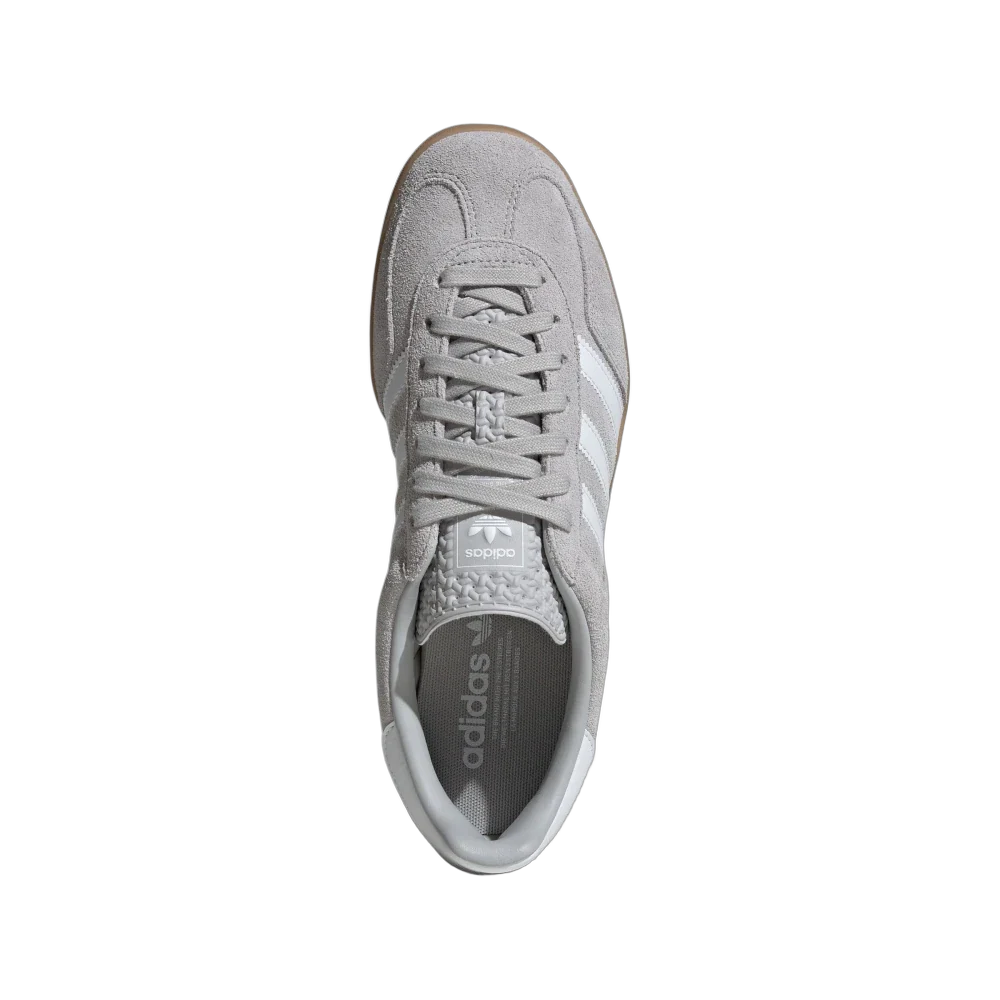 Adidas Gazelle Indoor Grey Cloud White Gold Metallic, Grey Two/Cloud White/Gold Metallic (JQ0176)