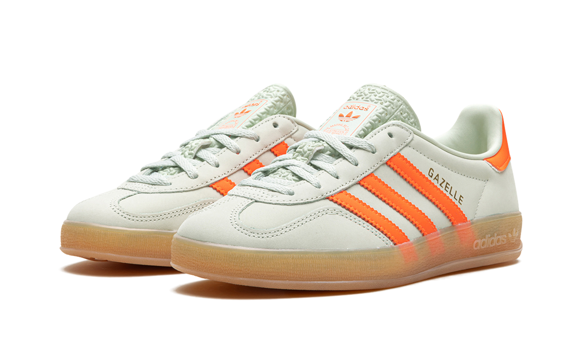 Adidas Gazelle Indoor Linen Green Solar Orange