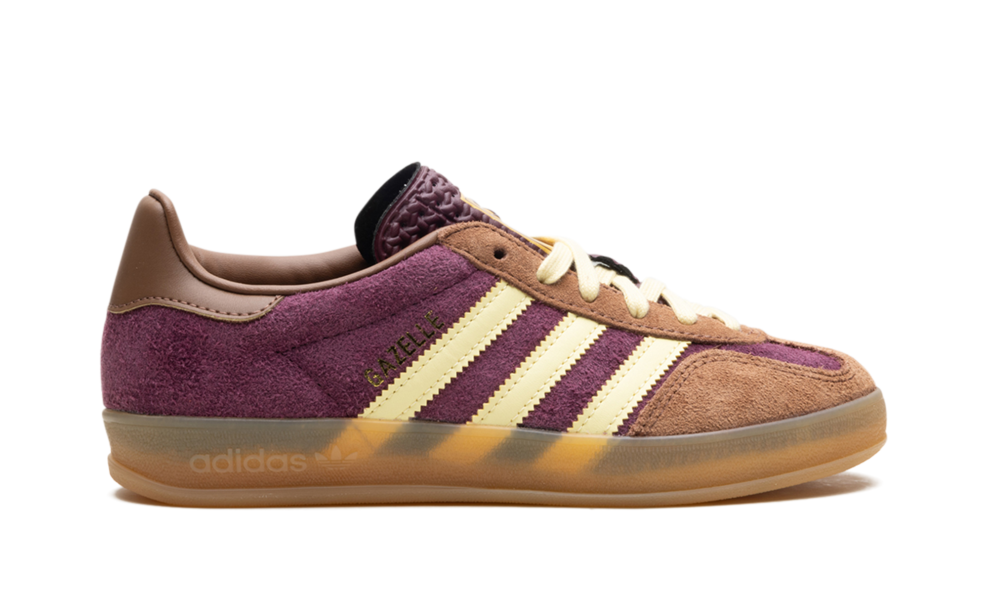 Adidas Gazelle Indoor Maroon Almost Yellow