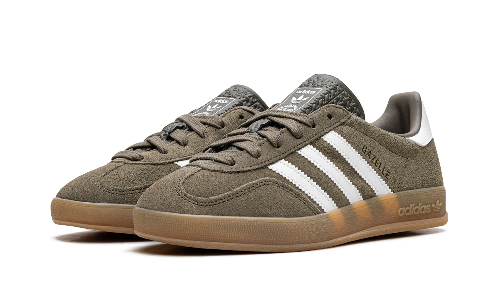 Adidas Gazelle Indoor Olive Strata Cloud White Gum