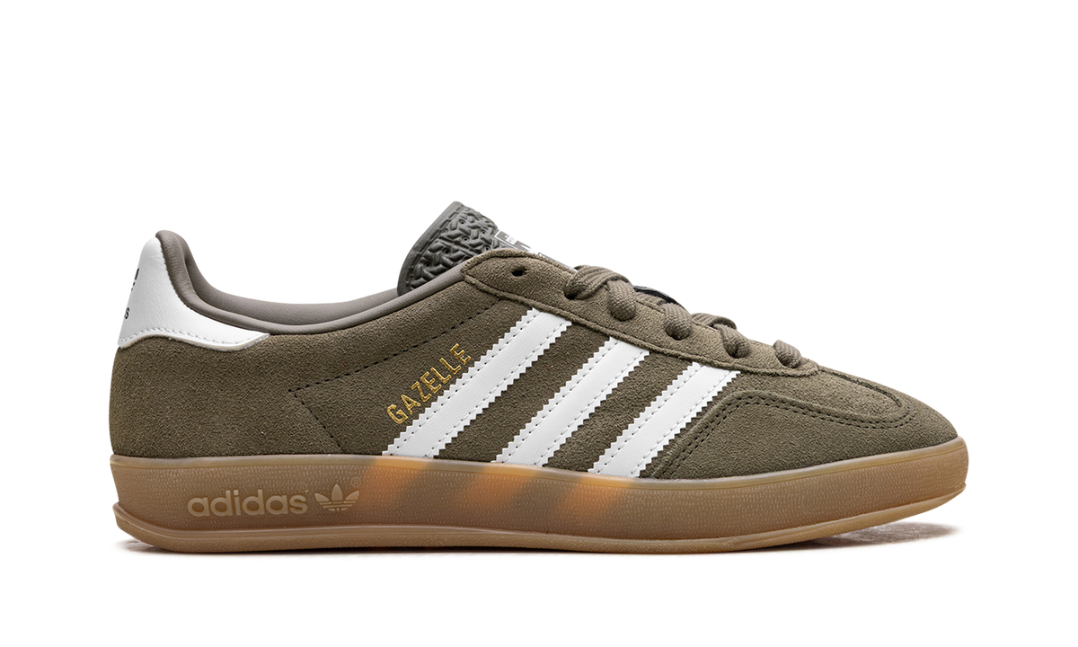Adidas Gazelle Indoor Olive Strata Cloud White Gum
