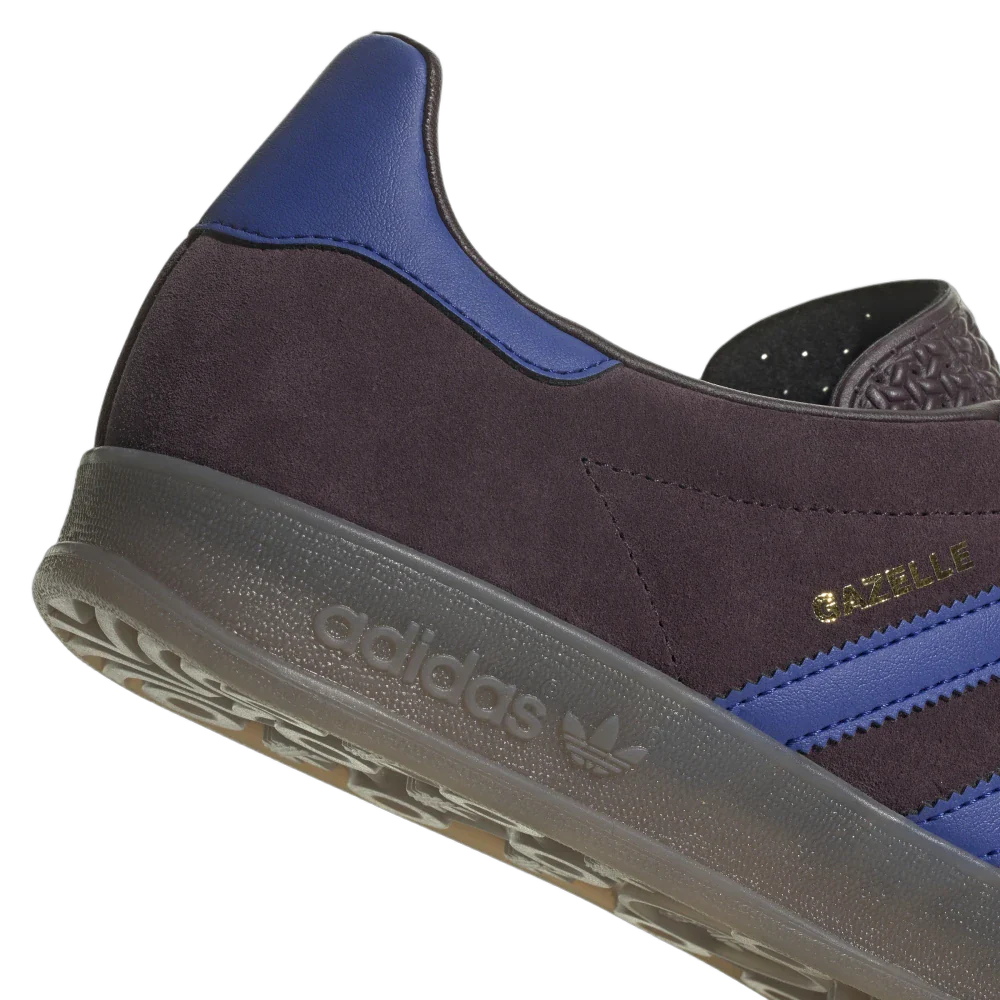 Adidas Gazelle Indoor Shadow Maroon Semi Lucid Blue, Shadow Maroon/Semi Lucid Blue/Simple Brown (IG9980)