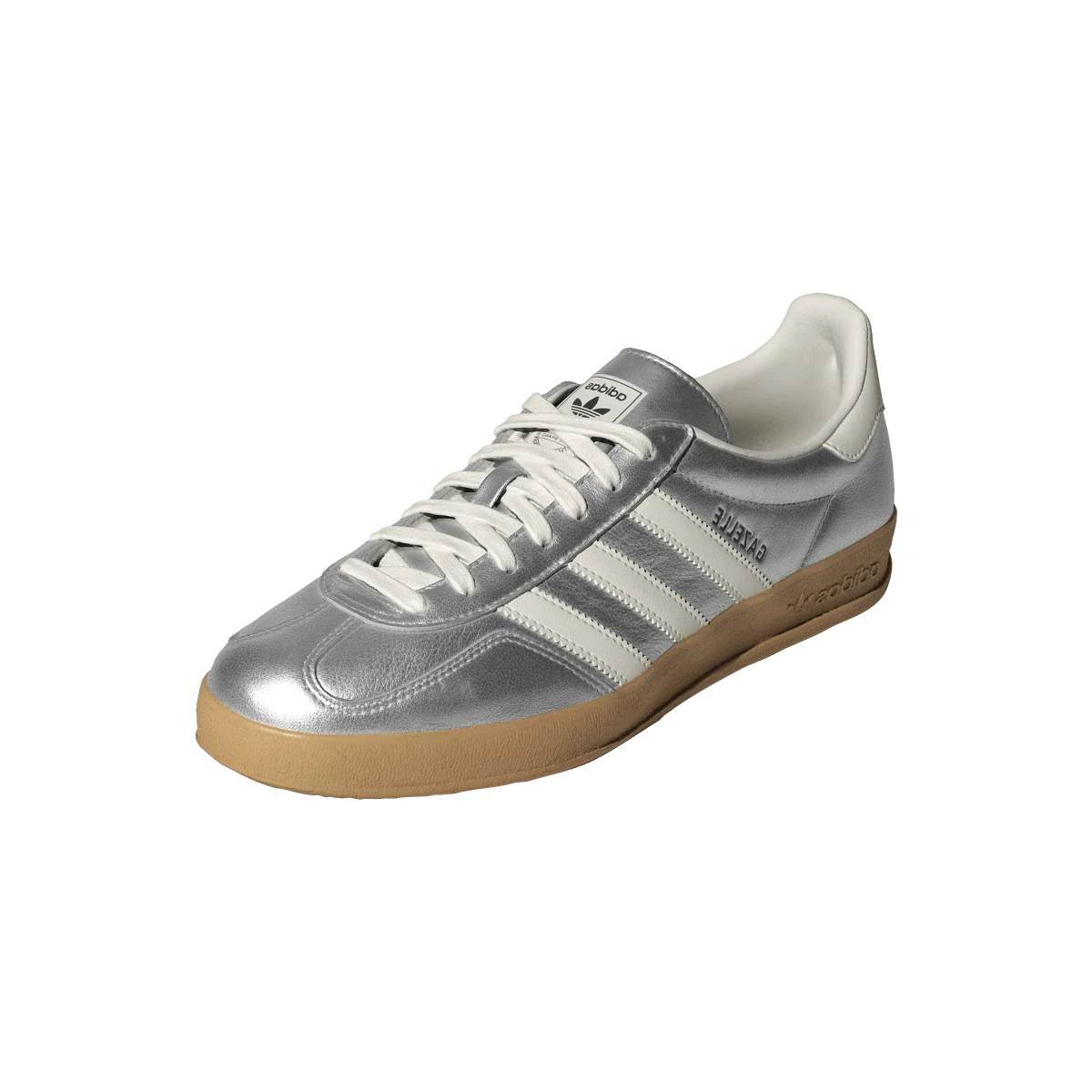Adidas Gazelle Indoor Silver Metallic Core White, Silver Metallic/Core White/Core Black (JR1206)