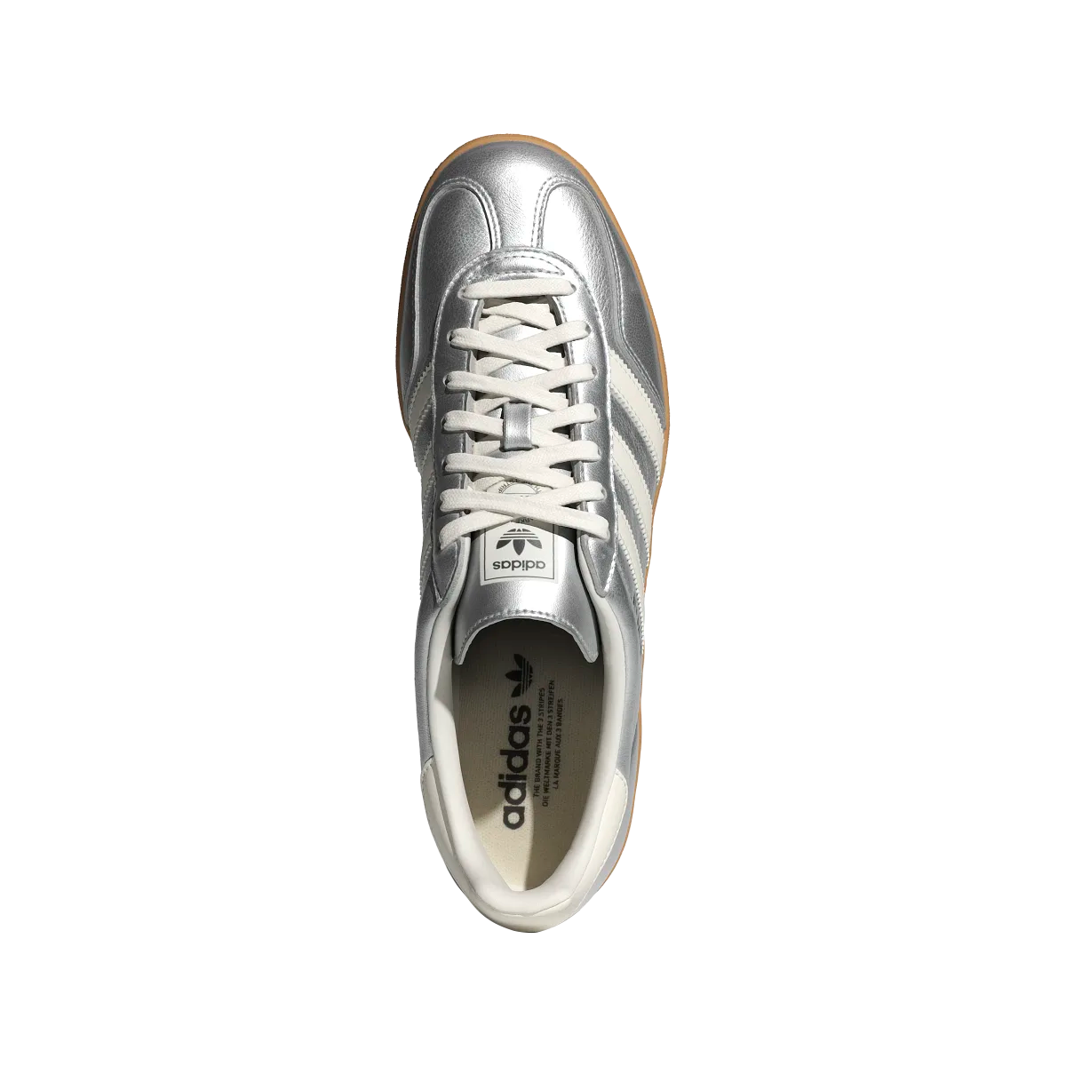 Adidas Gazelle Indoor Silver Metallic Core White, Silver Metallic/Core White/Core Black (JR1206)