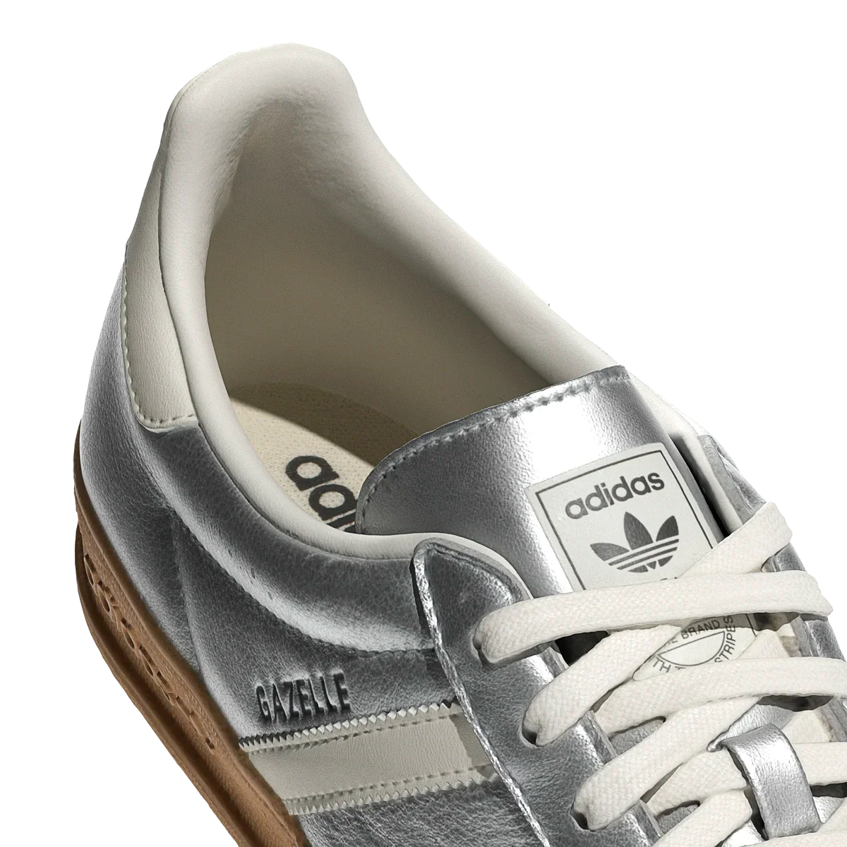 Adidas Gazelle Indoor Silver Metallic Core White, Silver Metallic/Core White/Core Black (JR1206)