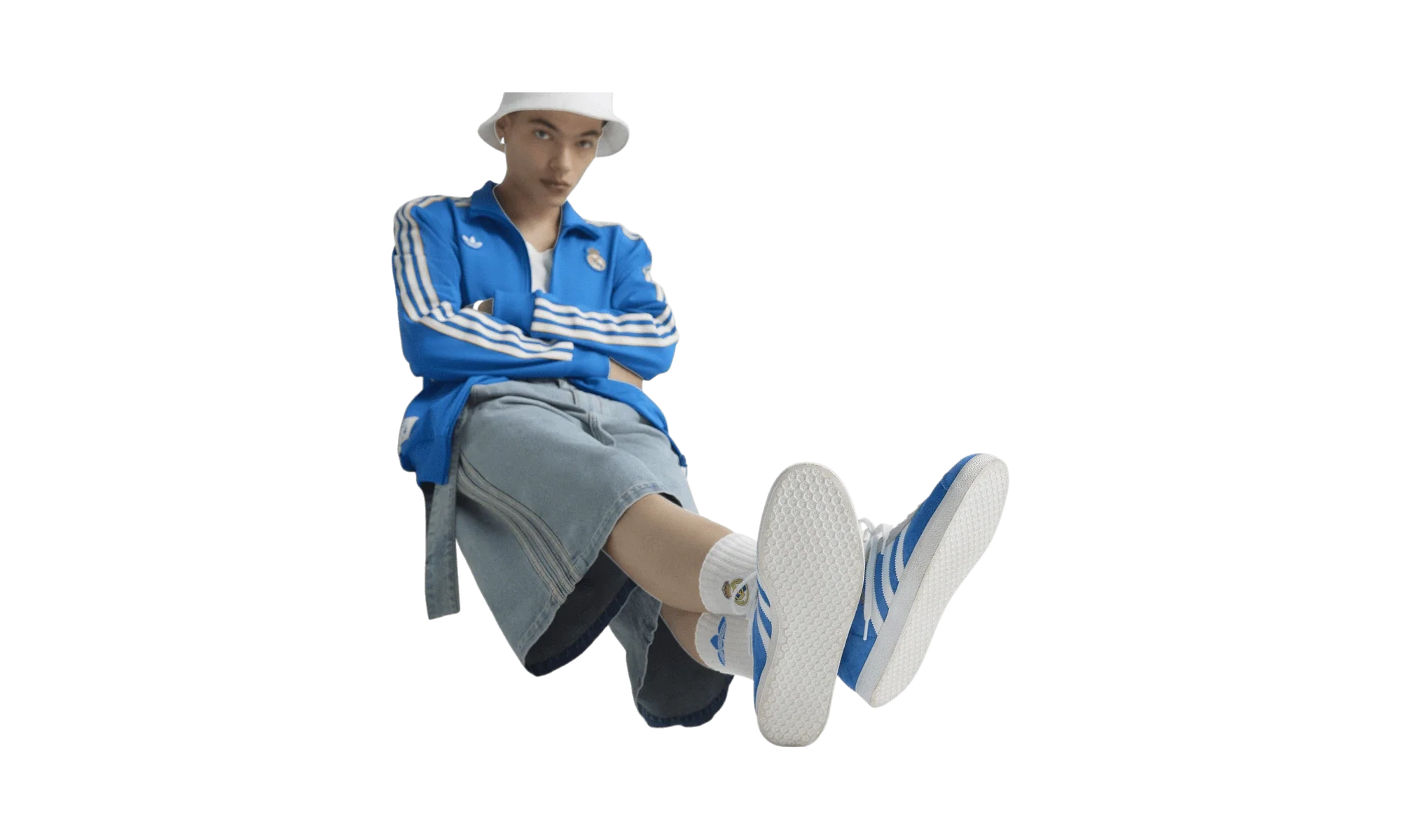 Adidas Gazelle Real Madrid Third Kit Blue Bird