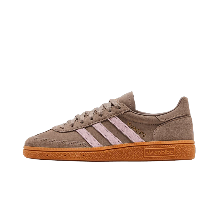 Adidas Handball Spezial Chalky Brown Clear Pink, Chalky Brown/Clear Pink/Gold Metalic (JR3082)