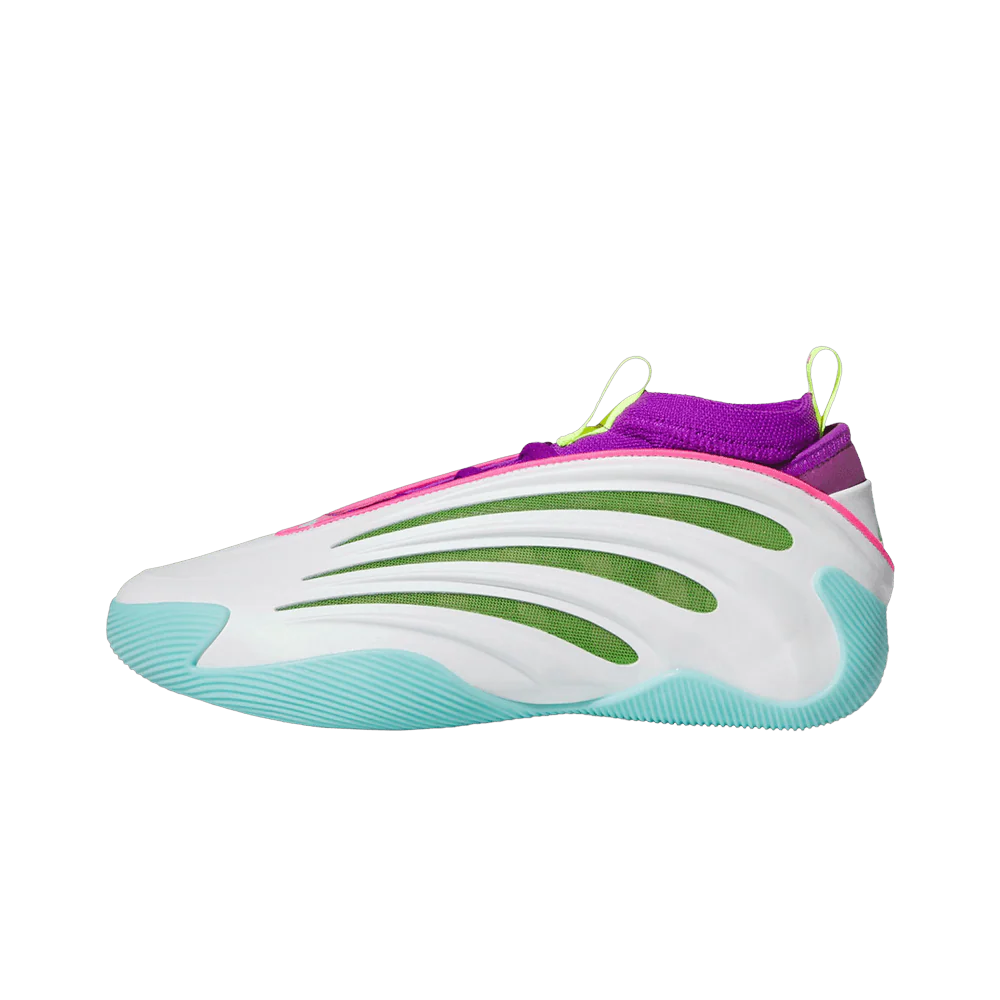 Adidas Harden Vol. 9 Jalen Williams White Lucid Lime Pink, Footwear White/Lucid Lime/Lucid Pink (JQ4003)