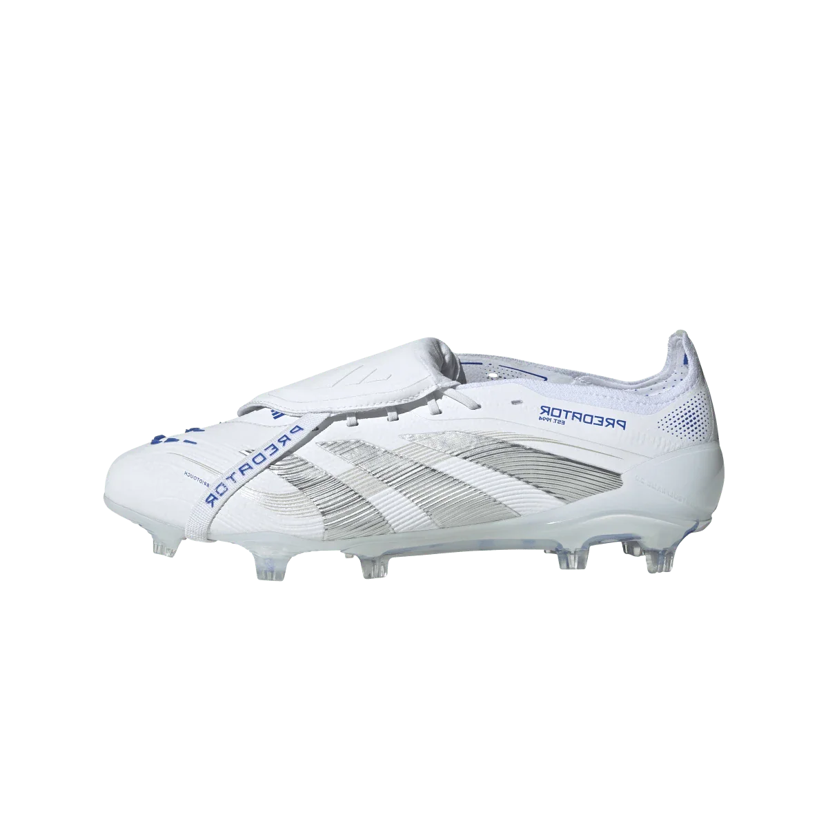 Adidas Predator Elite Foldover Tongue FG Polar Victory Pack, Footwear White/Silver Metallic/Bright Royal (ID8965)