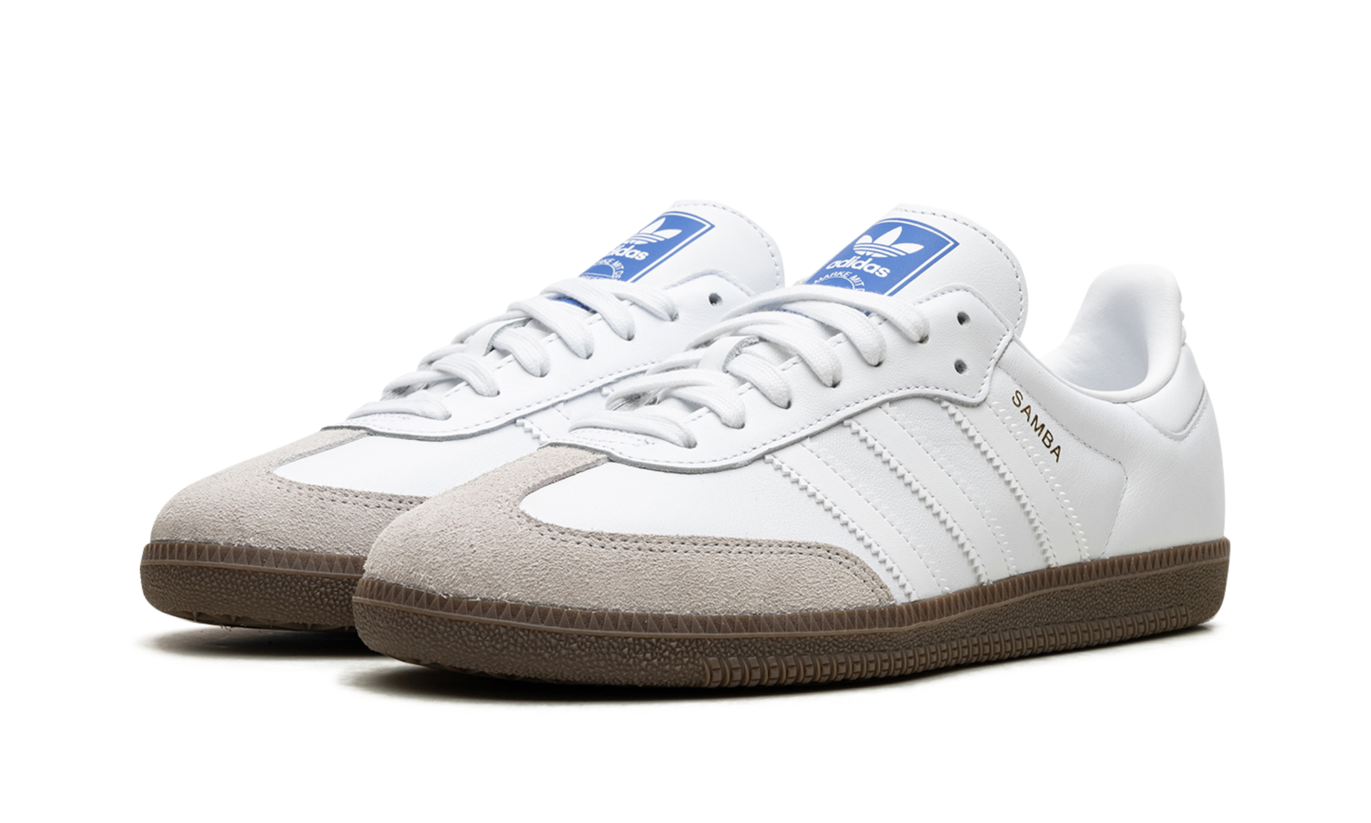 Adidas Samba Cloud White Blue Gum
