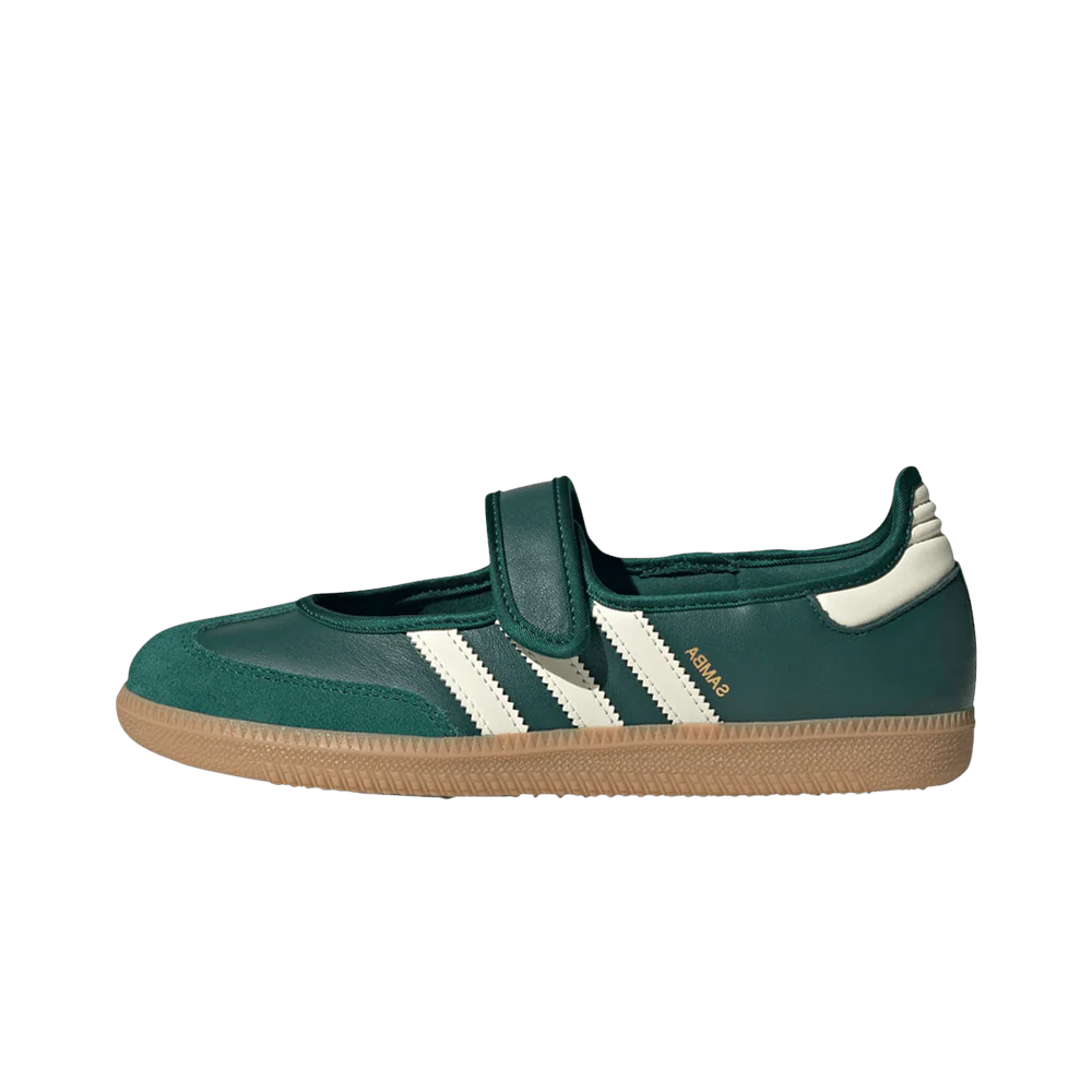 Adidas Samba Jane Green White Gum, Collegiate Green/Gum 3/Cream White (JR7340)