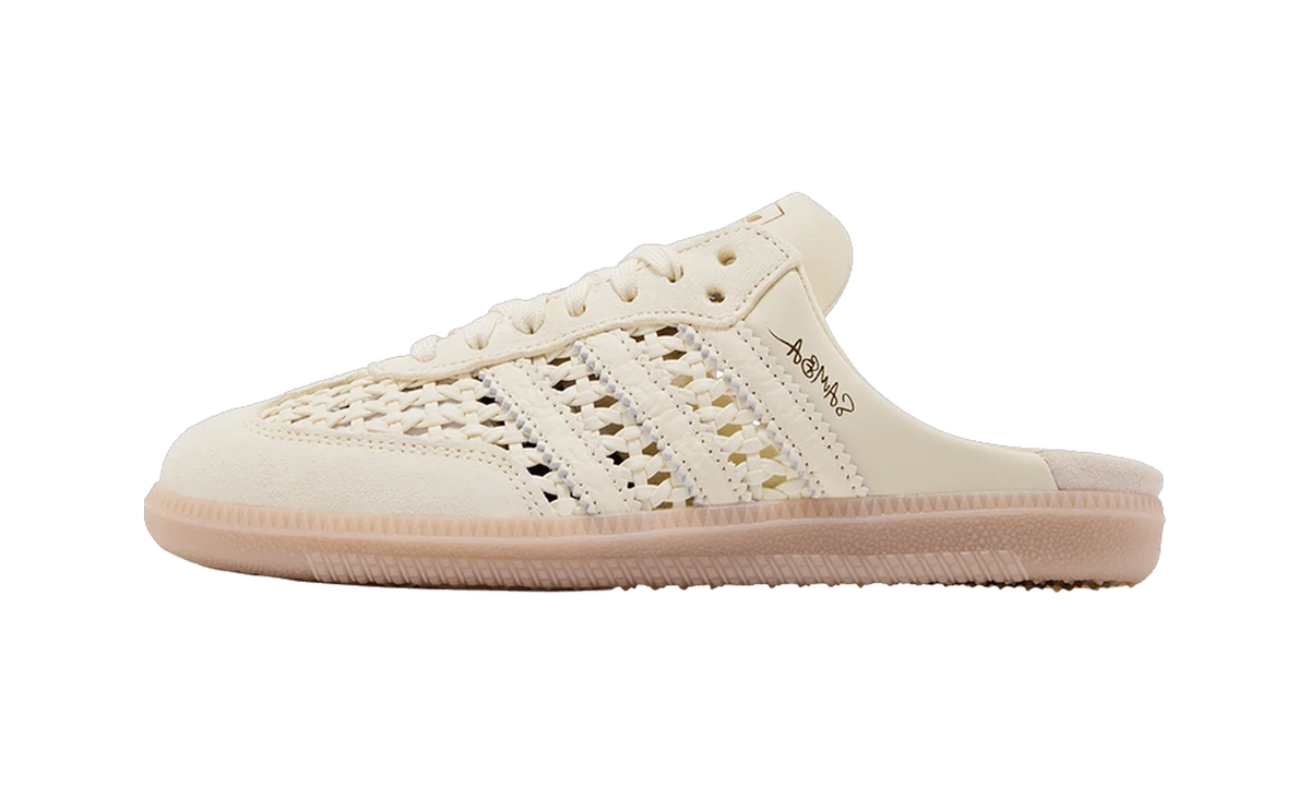 Adidas Samba Mule Woven Basketweave Cream White