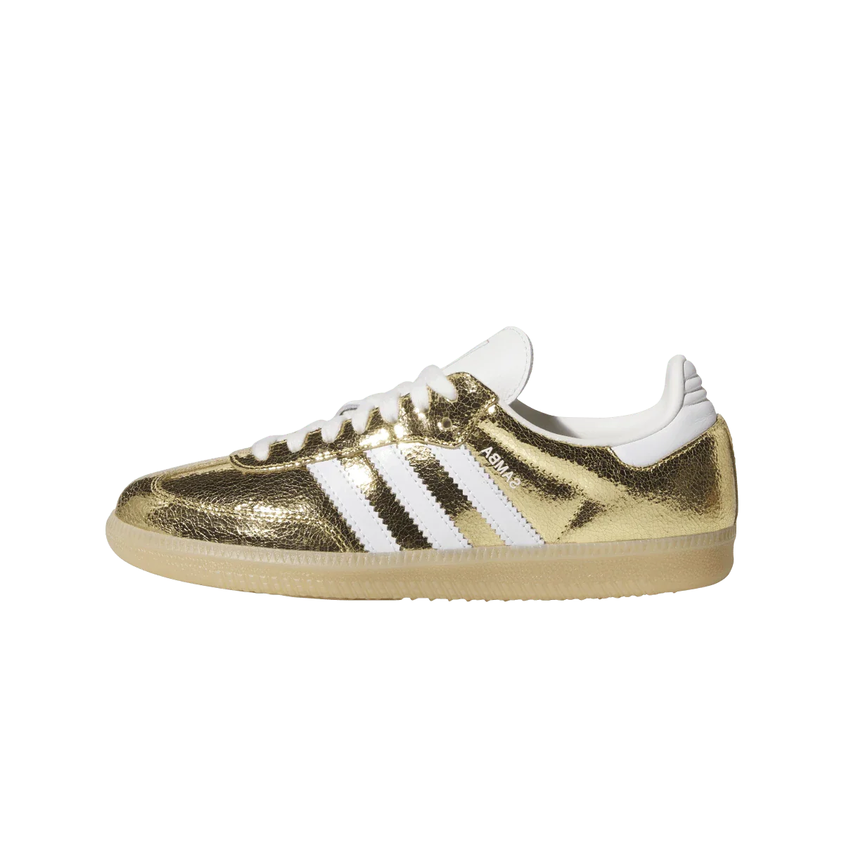Adidas Samba OG Gold Metallic Cracked Leather