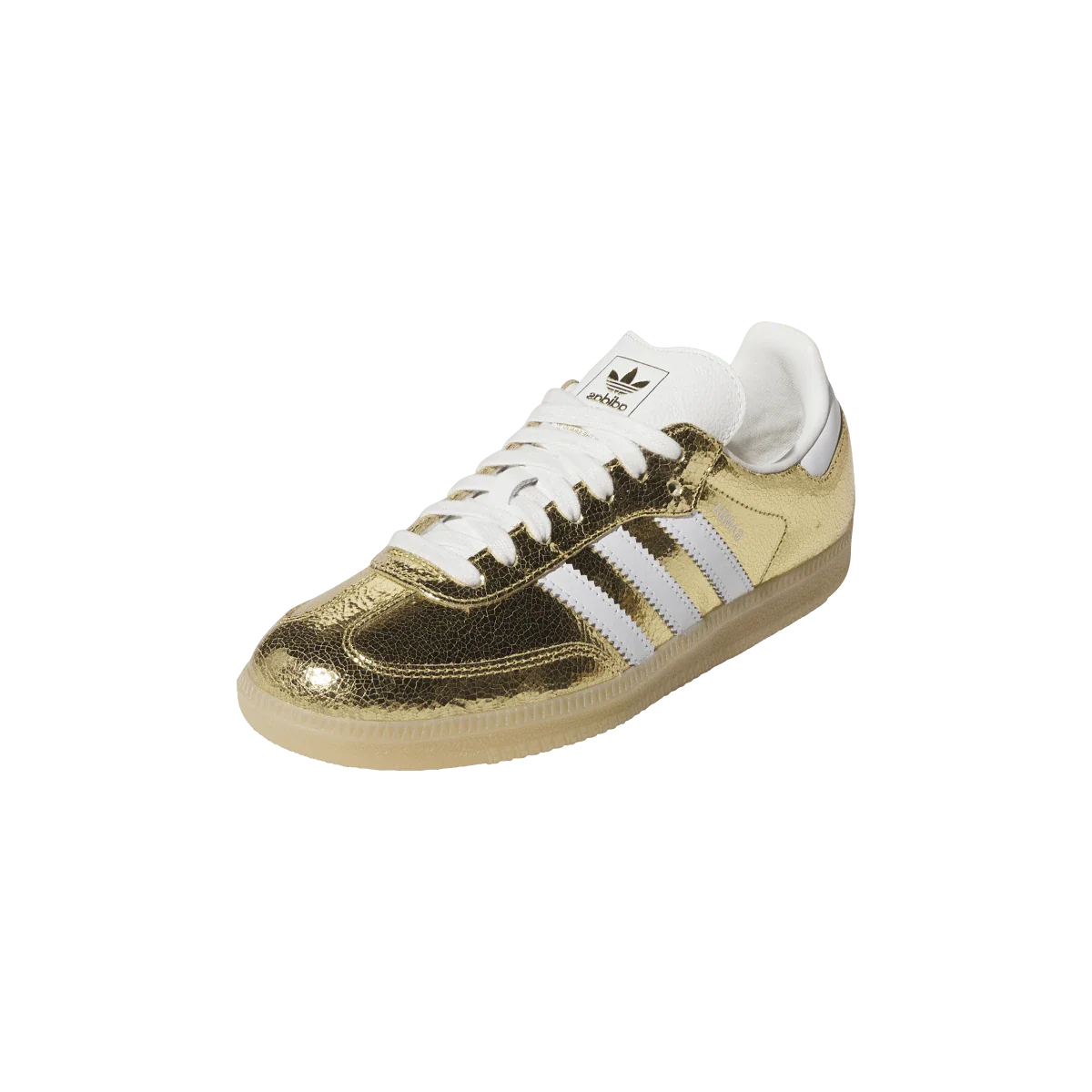Adidas Samba OG Gold Metallic Cracked Leather