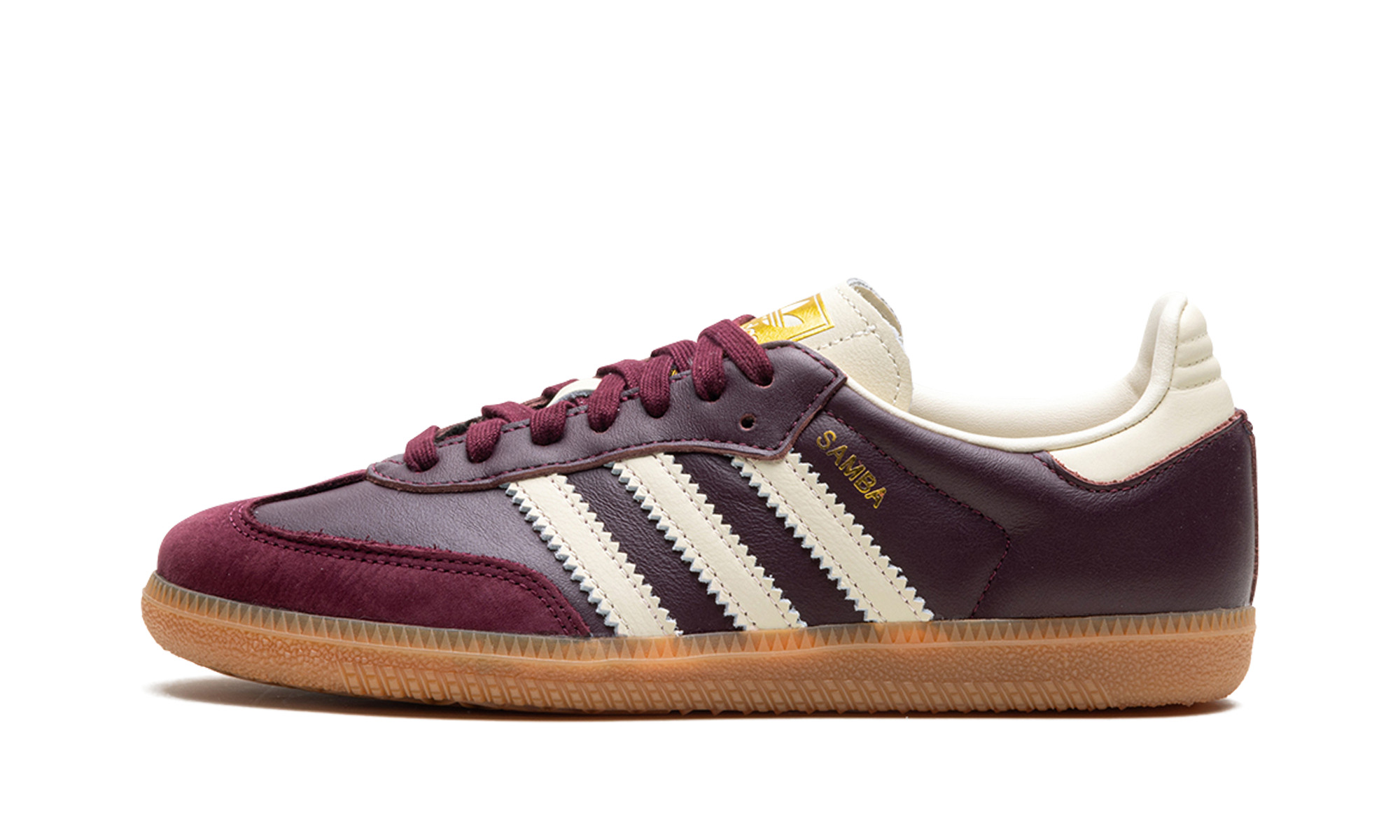 Adidas Samba OG Maroon Gold Metallic