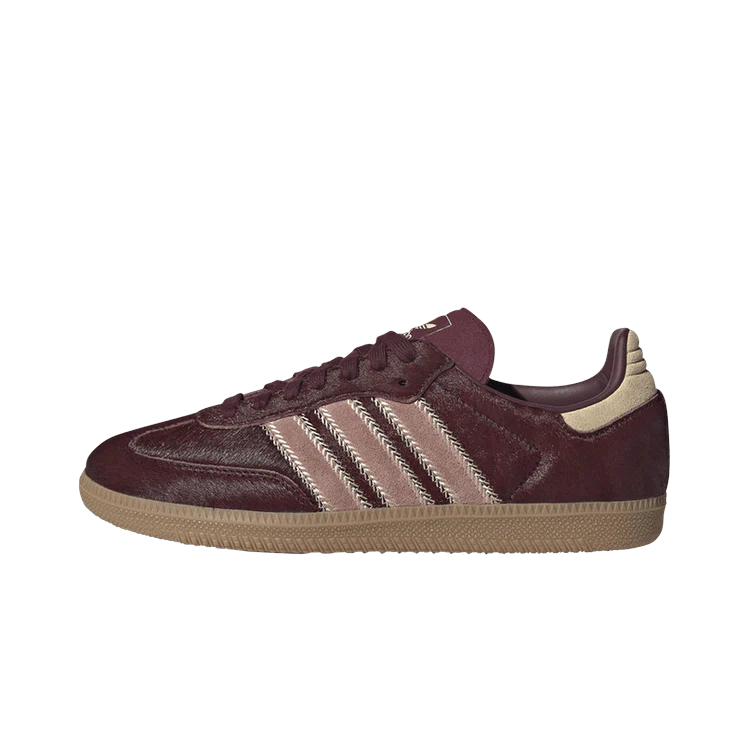 Adidas Samba OG Maroon Sand Strata Pony, Sand Strata/Maroon/Warm Clay (JP5330)