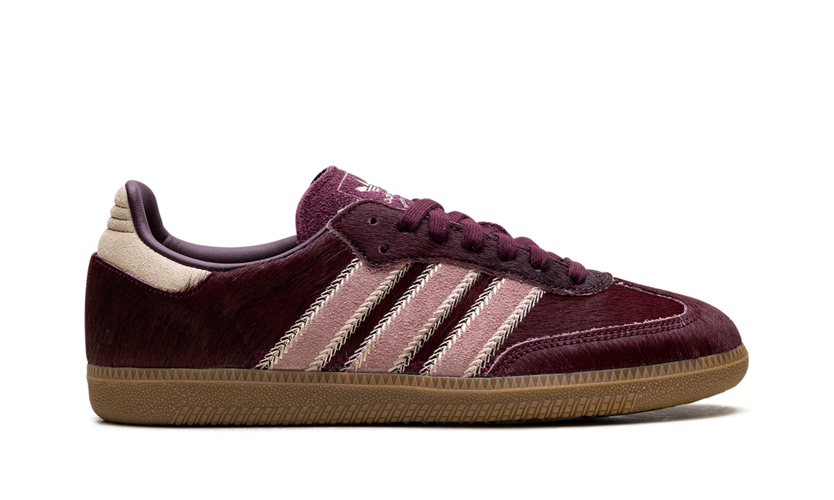 Adidas Samba OG Maroon Sand Strata Pony