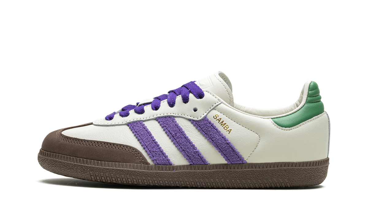 Adidas Samba OG Off White Core Purple Green Brown