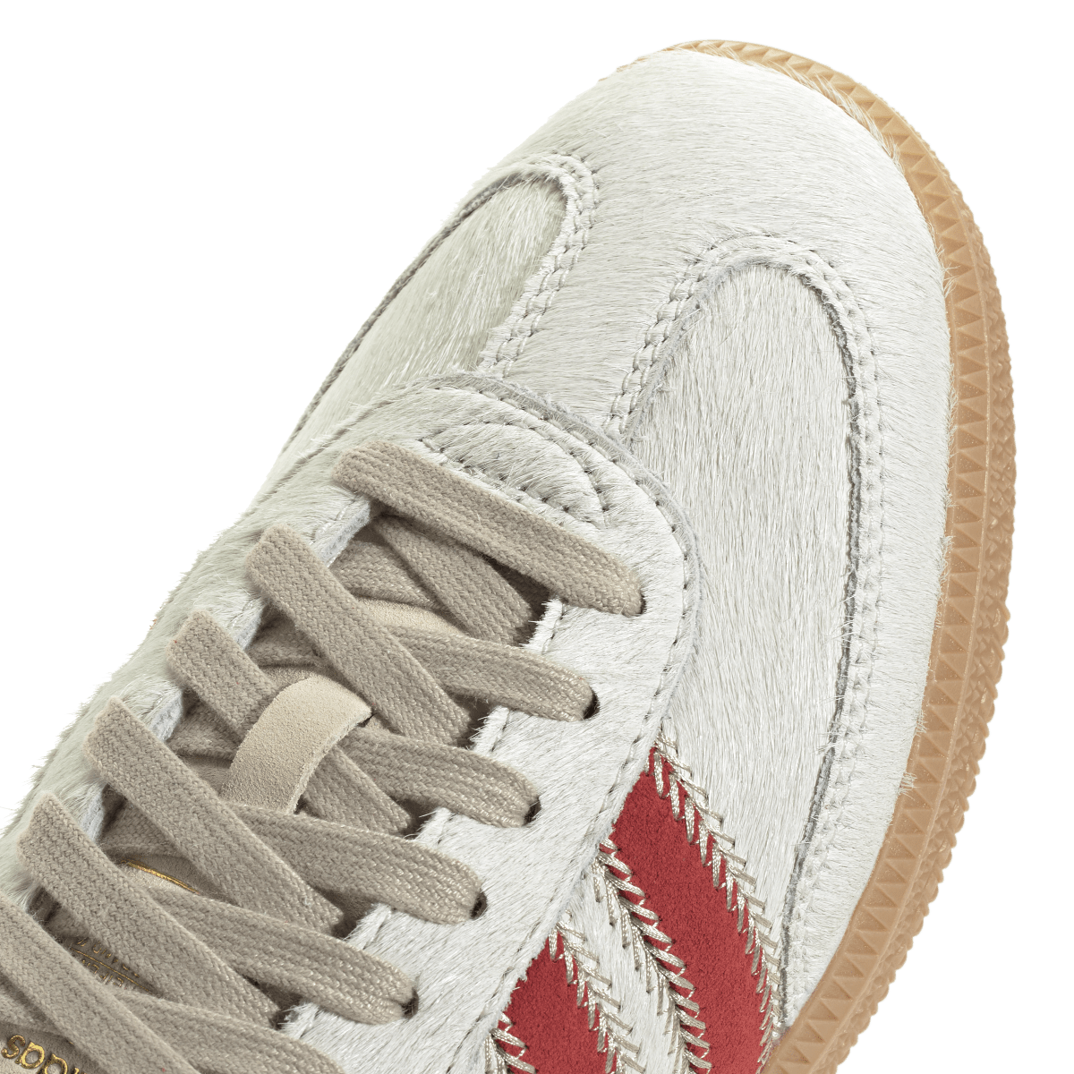Adidas Samba OG Pony Hair Wonder Beige Better Scarlet