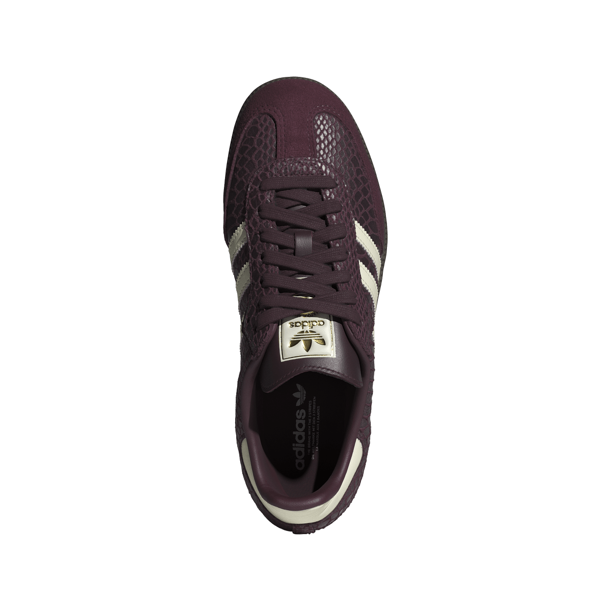 Adidas Samba OG Snakeskin Maroon Cream White