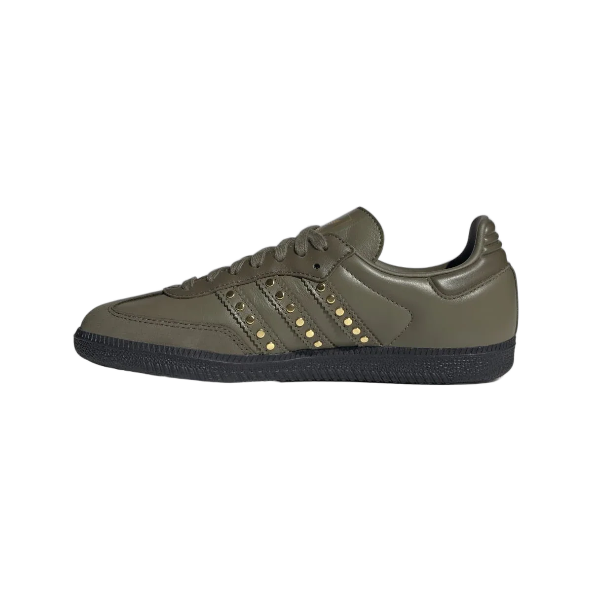 Adidas Samba OG Studded Stripes Dark Khaki Black