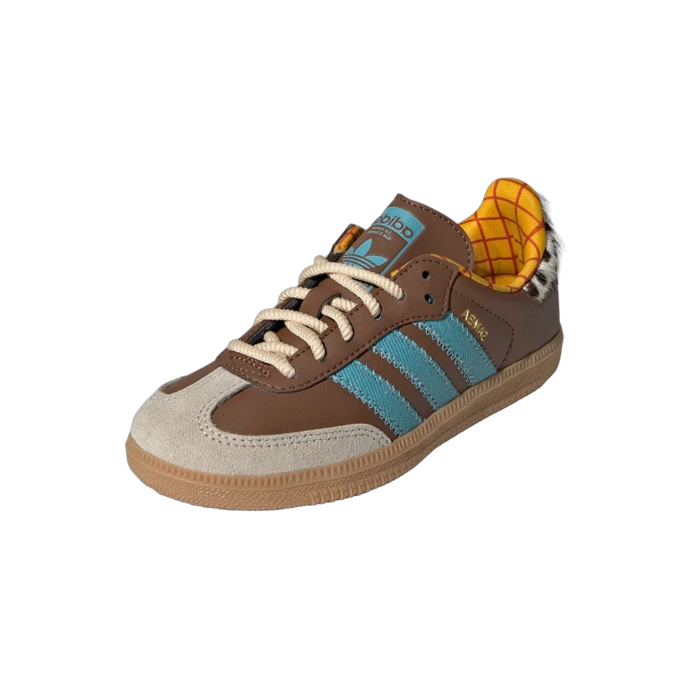 Adidas Samba OG Toy Story Woody (PS), Preloved Brown/Preloved Blue/Aluminum (JI3099)