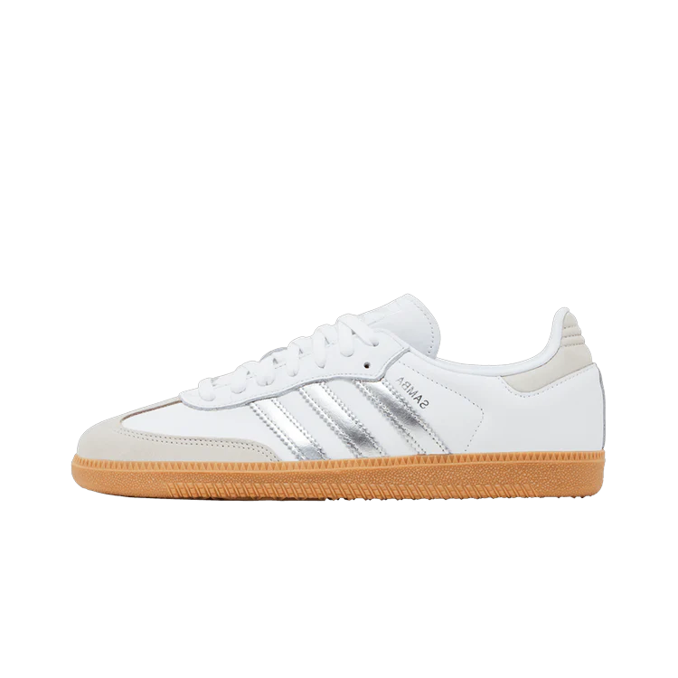 Adidas Samba OG White Silver Metallic Grey, Footwear White/Silver Metallic/Grey One (JI2725)