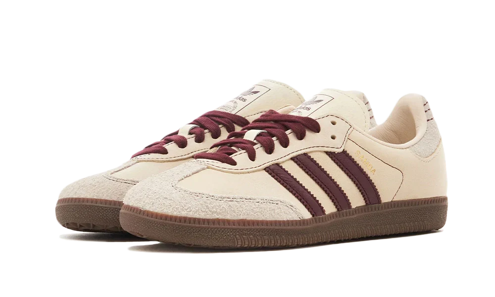 Adidas Samba OG Wonder White Maroon, Wonder White/Maroon/Putty Grey (IG1987)