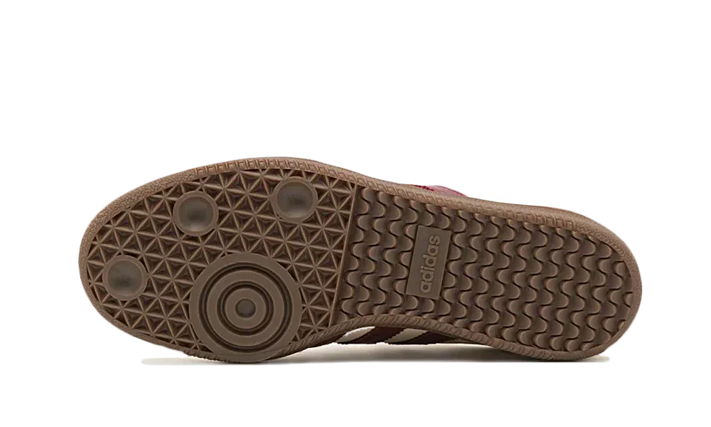 Adidas Samba OG Wonder White Maroon - Sneak