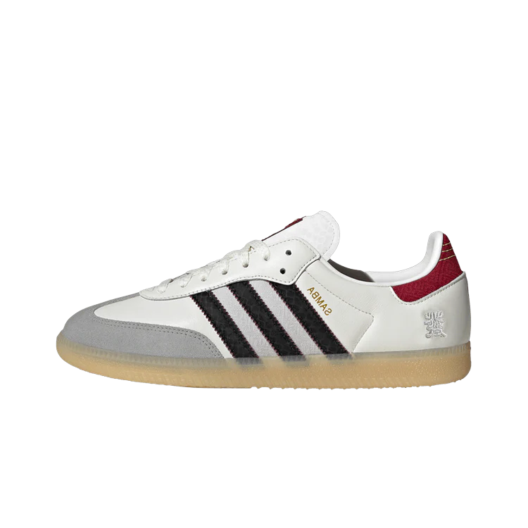 Adidas Samba OG Year of the Snake, Cloud White/Core Black/Active Maroon (JQ5976)