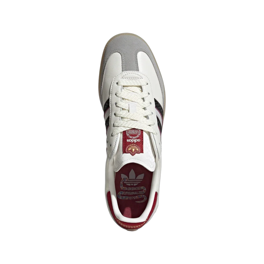 Adidas Samba OG Year of the Snake, Cloud White/Core Black/Active Maroon (JQ5976)