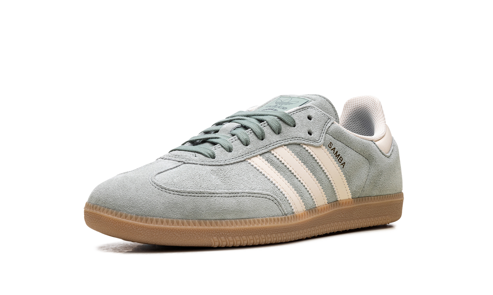 Adidas Samba Silver Green Wonder White