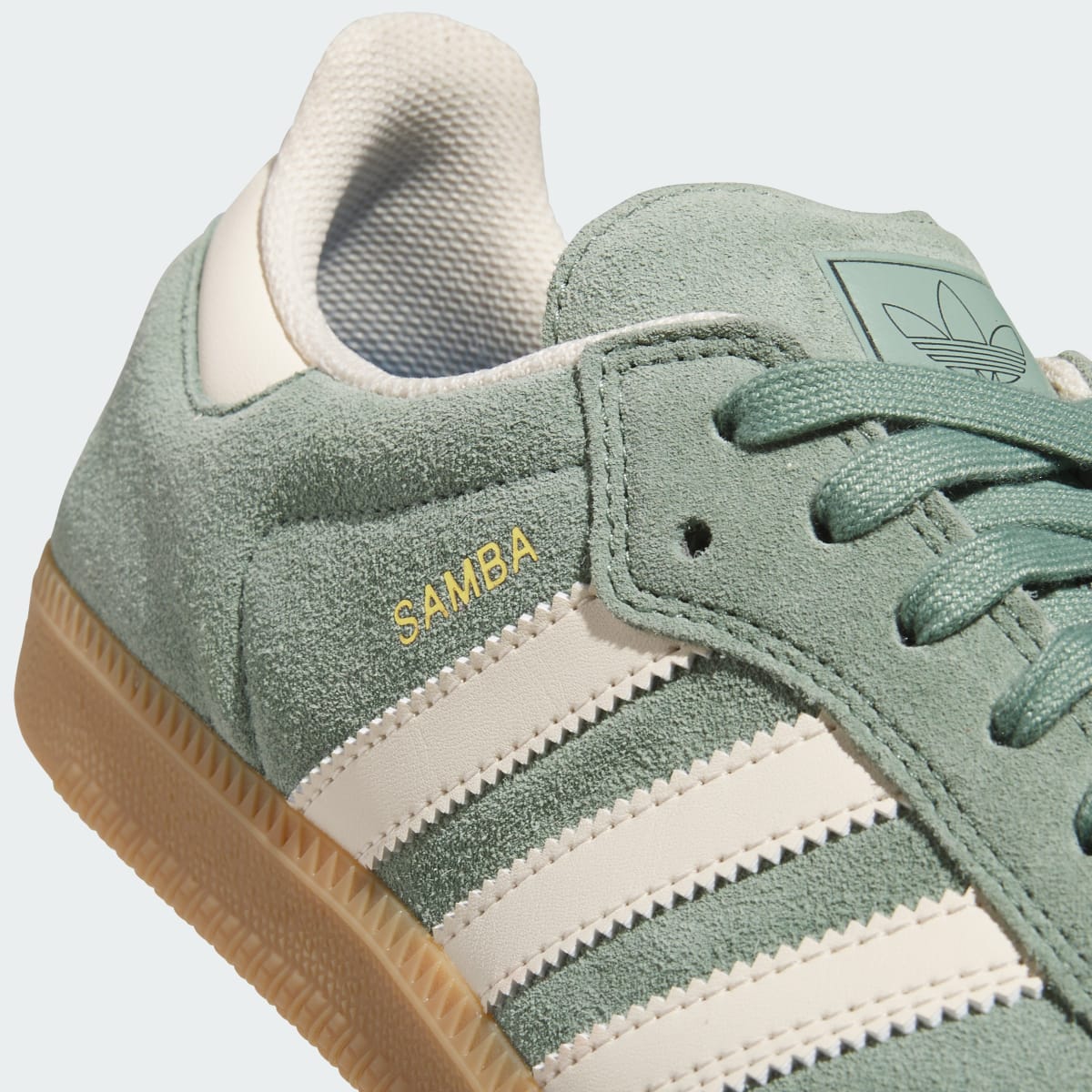 Adidas Samba Silver Green Wonder White, Silver Green/Wonder White/Gold Metallic (JP5859)
