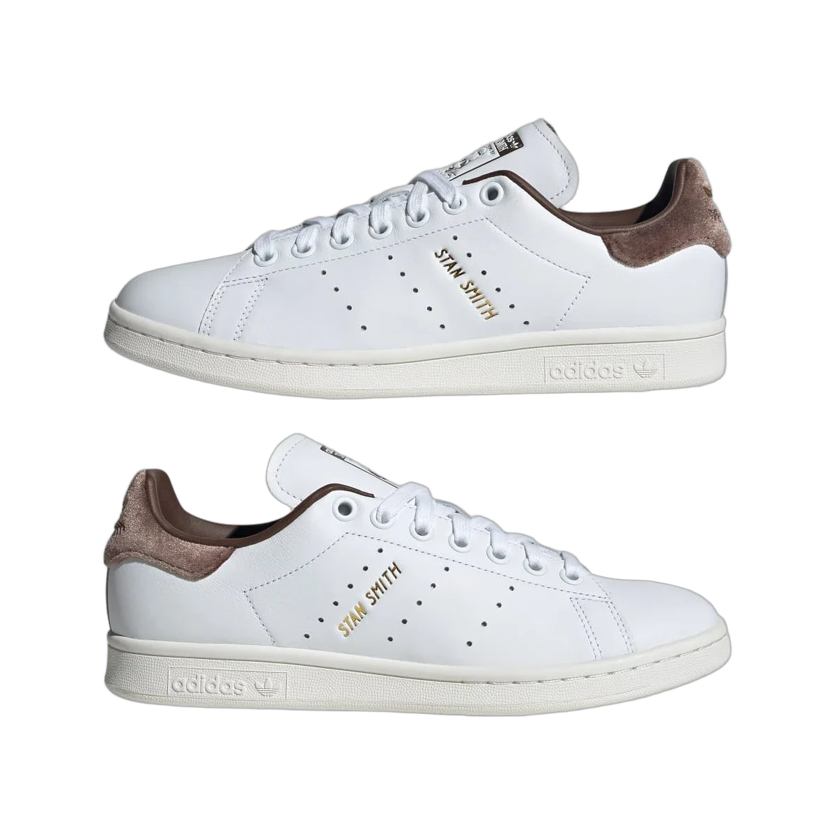 Adidas Stan Smith Cloud White Gold Metallic Brown