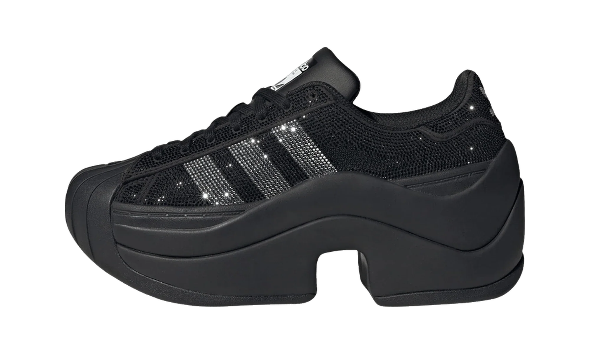 Adidas Superstar Bold Rhinestone Black Silver