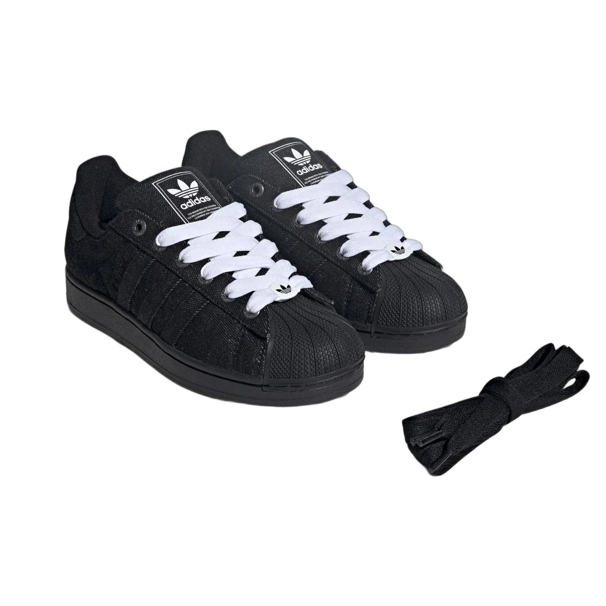 Adidas Superstar II Black Denim