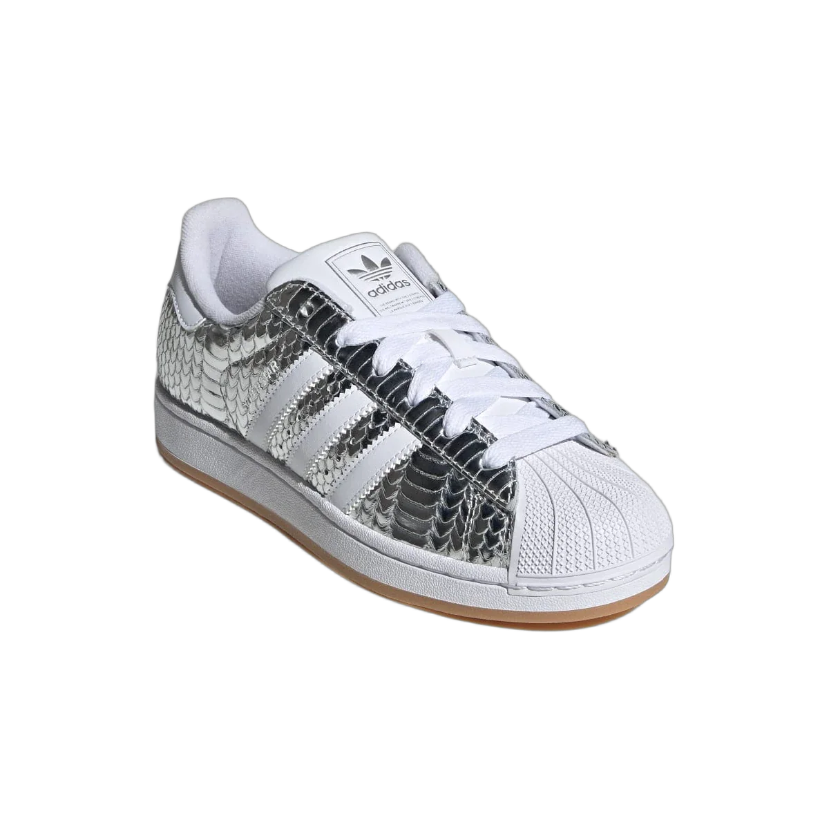 Adidas Superstar II Patent Snakeskin Silver Metallic