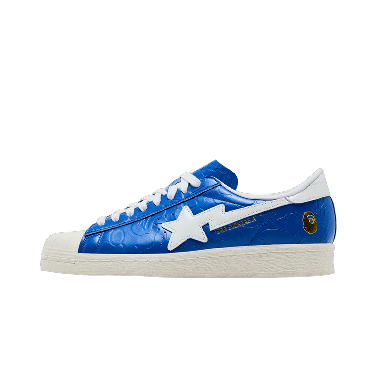 Adidas Superstar Vintage Bape Blue White, Blue/White (JR2702)