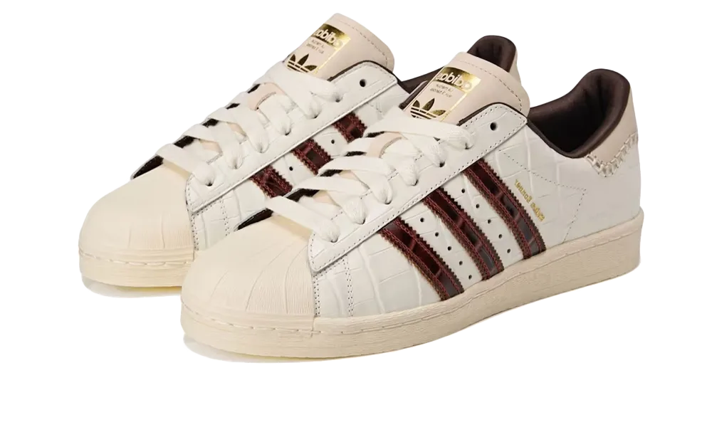 Adidas Superstar Wales Bonner White Brown Croc