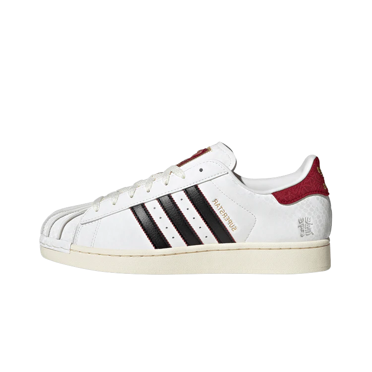 Adidas Superstar Year of the Snake, Cloud White/Core Black/Active Maroon (JR8036)