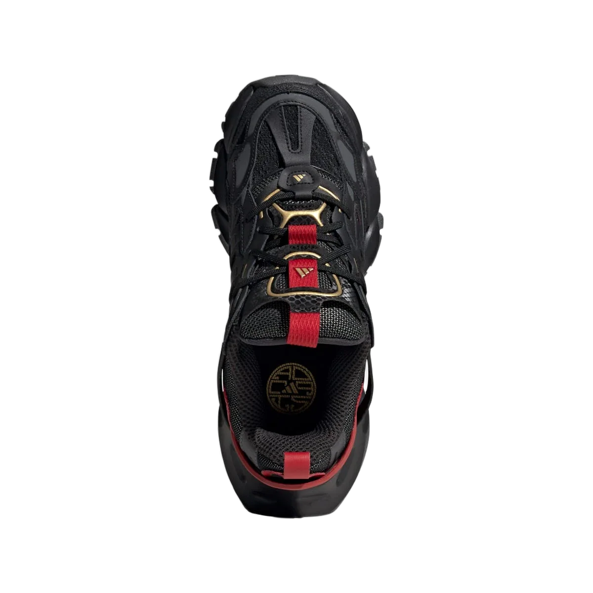 Adidas XLG Runner Deluxe Black Gold Metallic Red