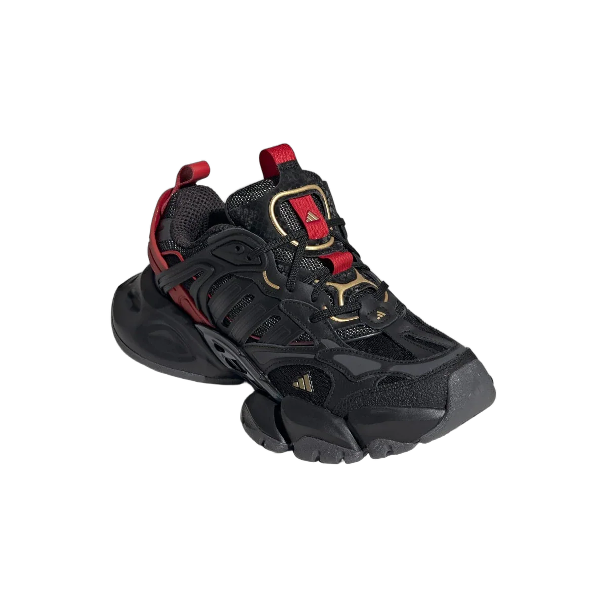 Adidas XLG Runner Deluxe Black Gold Metallic Red